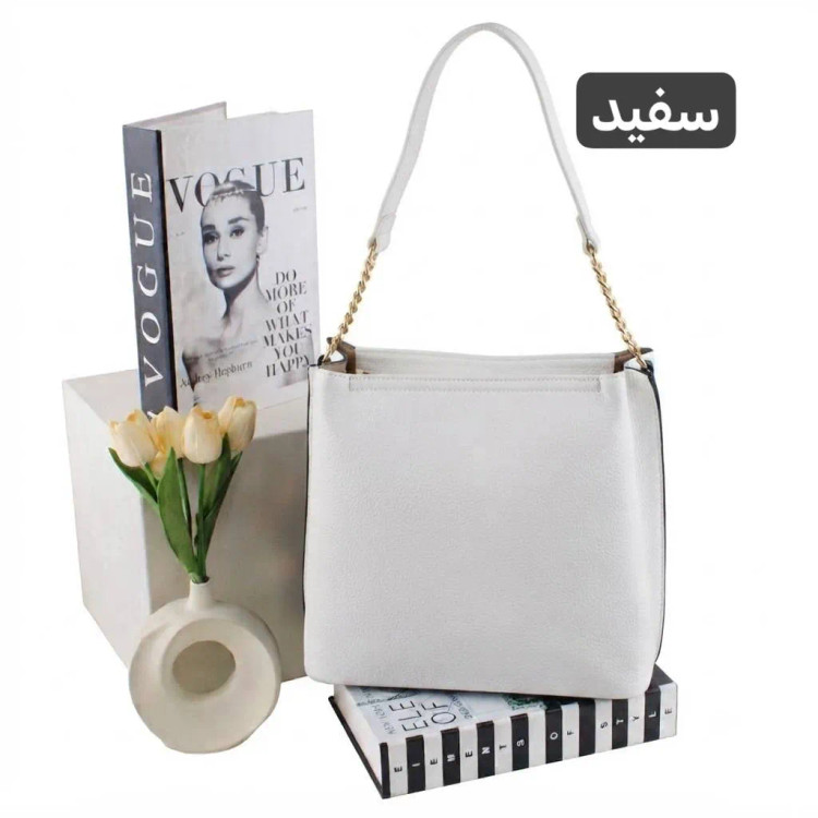 کیف زنانه روزمره و مهمانی چرم مصنوعی زیپدار