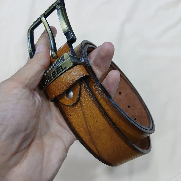 کمربند چرمی مردانه چرم صنعتی پهنای 3.5 سانت در چهار رنگ مختلف