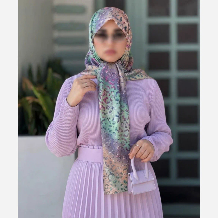 روسری نخ کاستوم قواره 140 طرح آنجل دخترانه