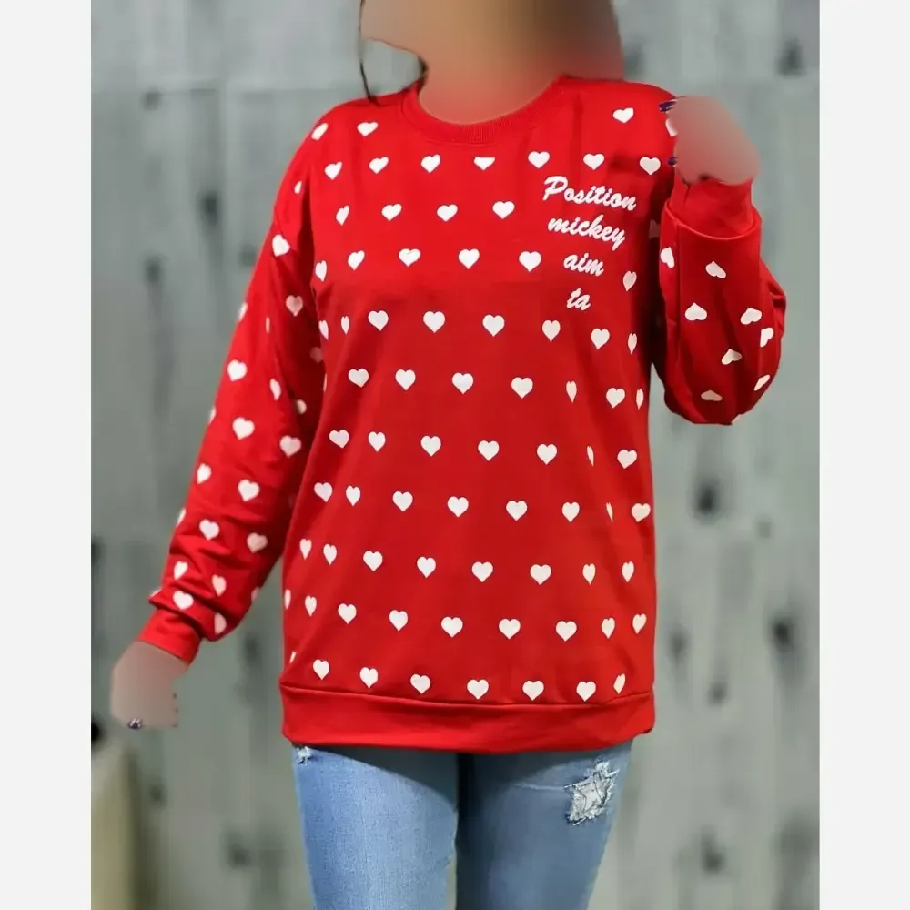 بلوز دورس زنانه طرح قلبی