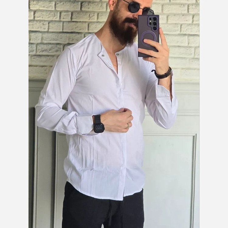 پیراهن مردانه بدون یقه